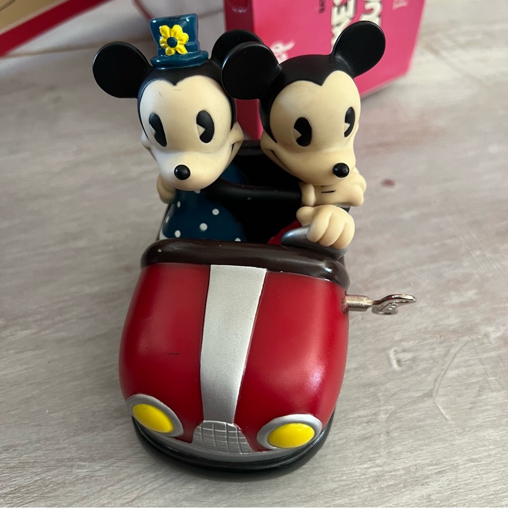 Schylling Disney Retro Mickey & Minnie Mouse Bumper Car Tested & WORKING-box